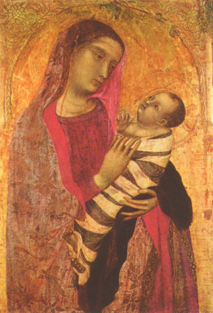 Jungfrau mit Kind - Ambrogio Lorenzetti