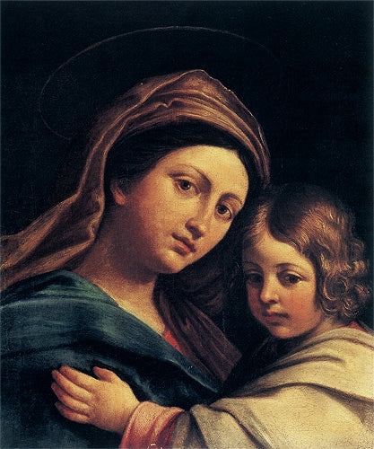 Vierge à l'Enfant - Annibale Carracci image 1 copie de tableau peinte à la main