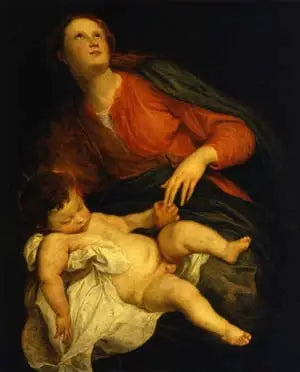 Jungfrau mit Kind - Antoine van Dyck