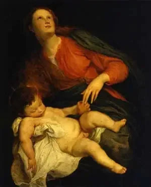 Jungfrau mit Kind - Antoine van Dyck