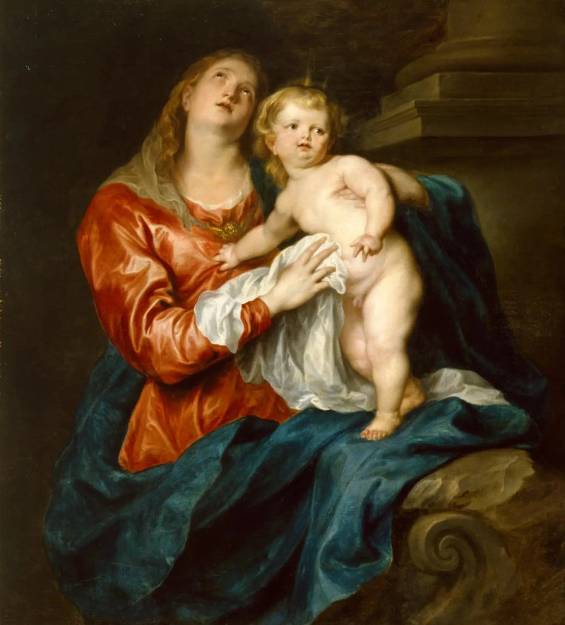 Jungfrau mit Kind. - Antoine van Dyck