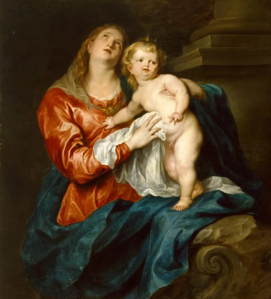 Jungfrau mit Kind. - Antoine van Dyck