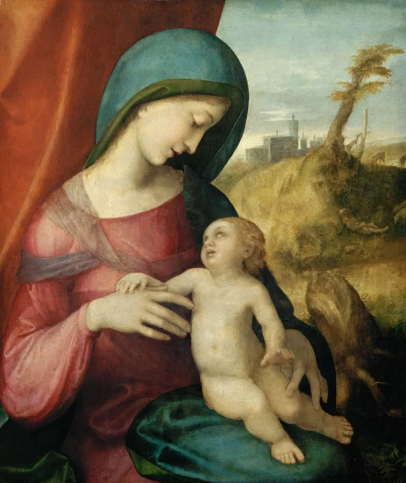 Jungfrau mit Kind - Antonio da Correggio