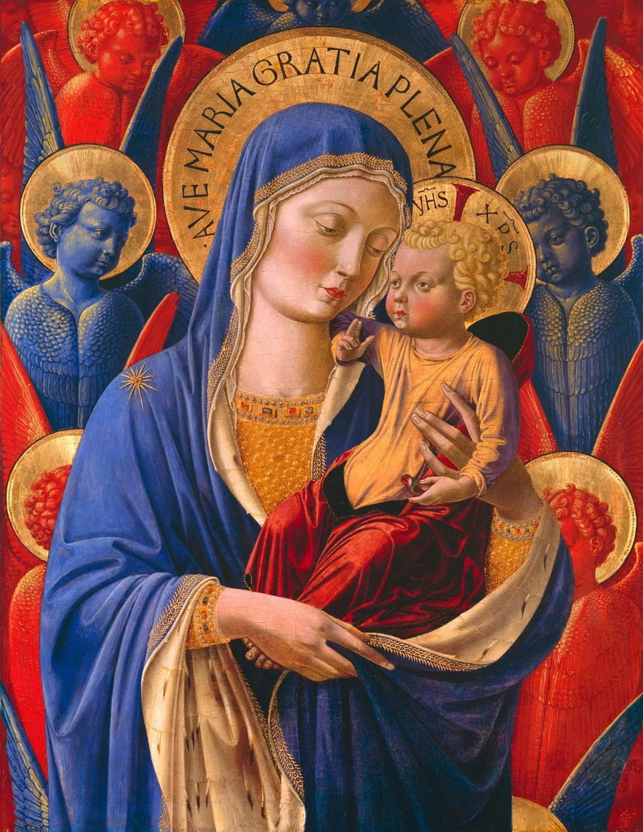 Jungfrau mit Kind und Engeln - Benozzo Gozzoli