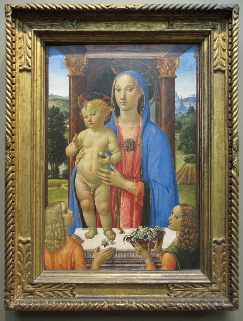 Jungfrau mit Kind und Engeln - Cosimo Rosselli