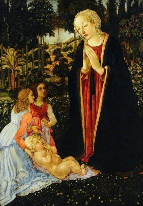 Jungfrau mit Kind und Engeln - Cosimo Rosselli