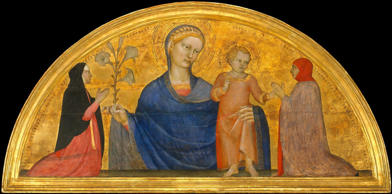 Jungfrau mit Kind und Spendern - Giovanni da Milano
