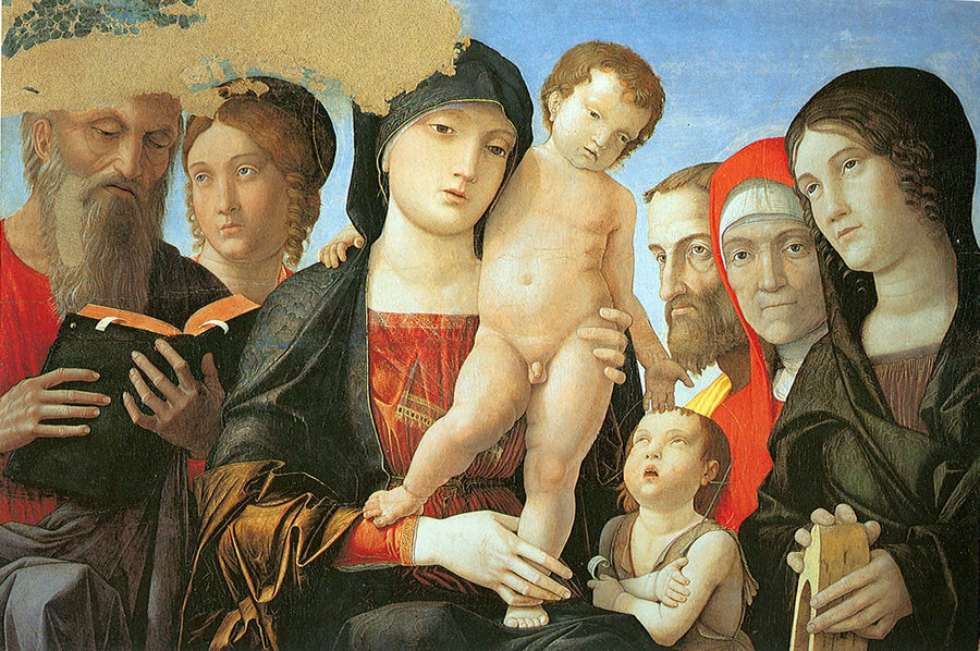 Jungfrau mit Kind und Heiligen - Andrea Mantegna