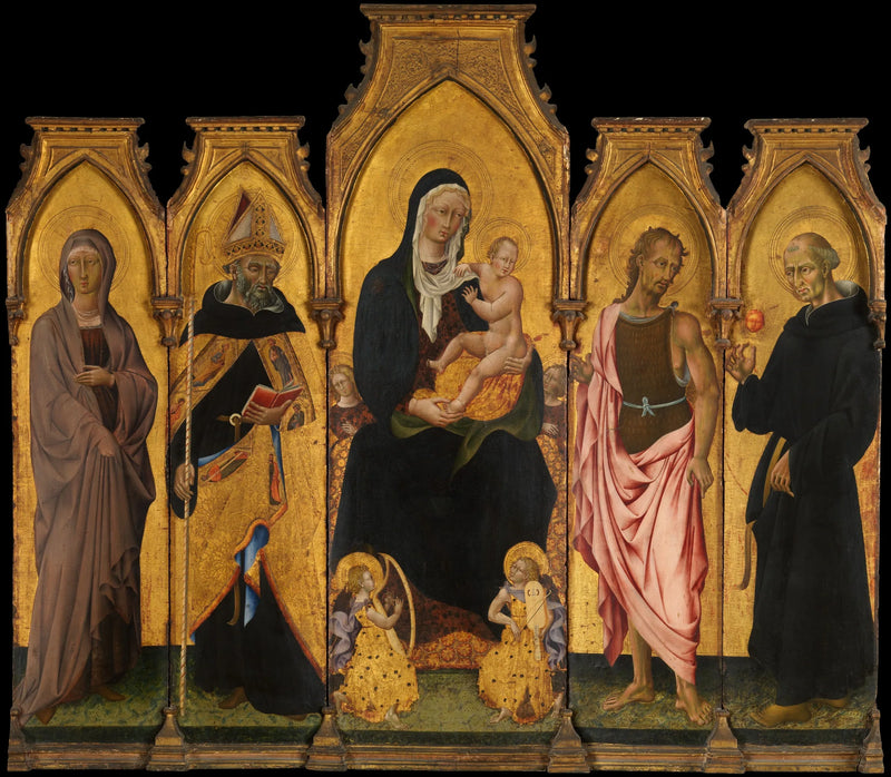 Jungfrau mit Kind und Heiligen - Giovanni di Paolo