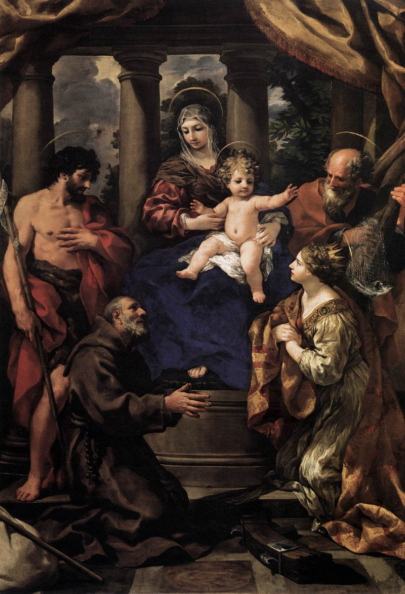 Jungfrau mit Kind und Heiligen - Pietro da Cortona