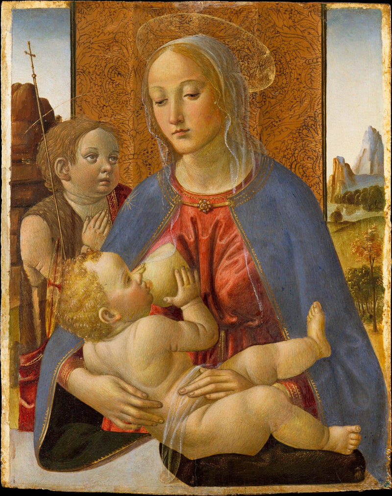 Jungfrau mit Kind und dem jungen Johannes dem Täufer - Cosimo Rosselli