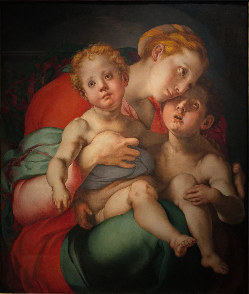 Jungfrau mit Kind und dem kleinen Heiligen Johannes - Pontormo