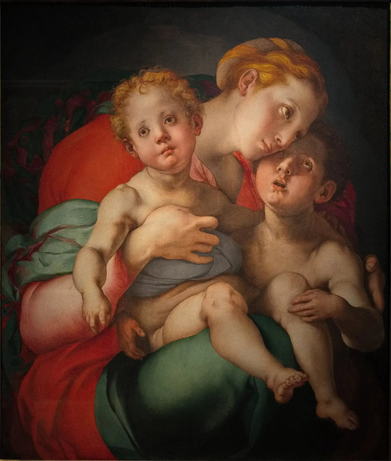 Jungfrau mit Kind und dem kleinen Heiligen Johannes - Pontormo