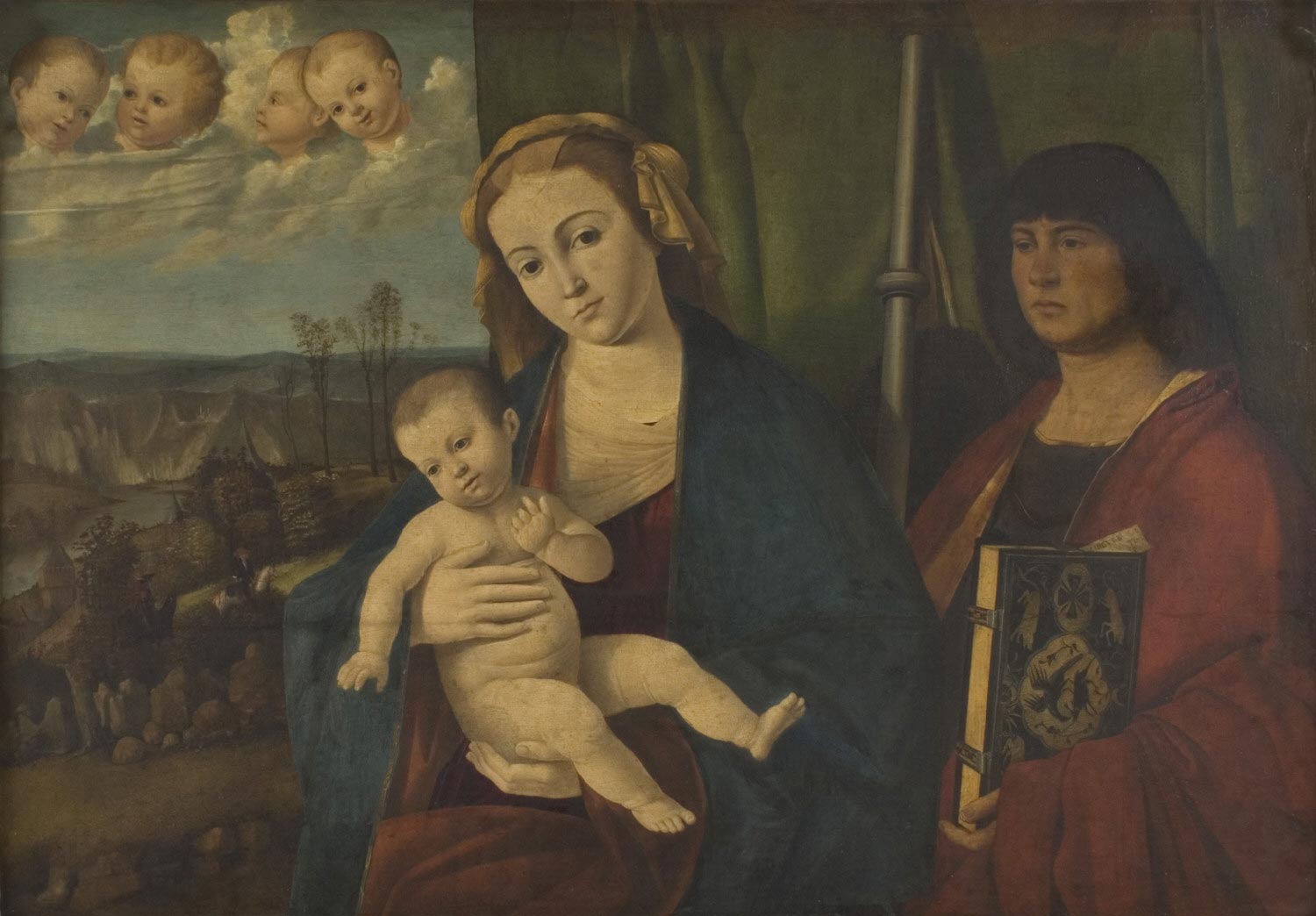 Vierge à l'Enfant, avec saint Jacques le Grand - Marco Basaiti image 1 reproduction réalisée par Alpha Reproduction
