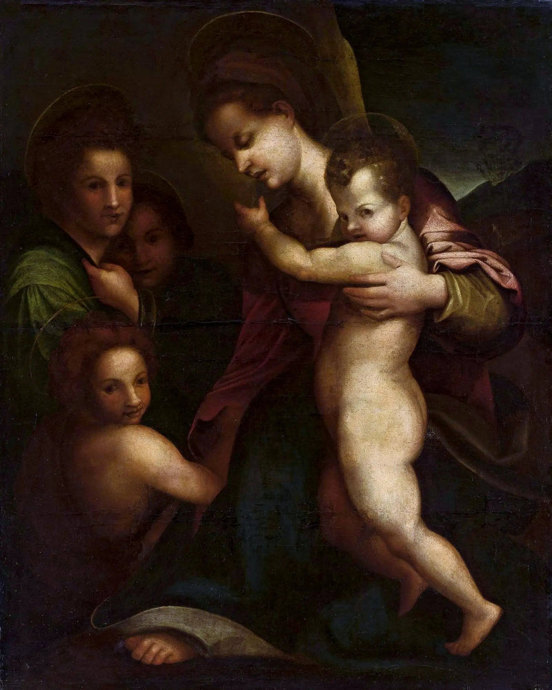 Jungfrau mit Kind und Johannes dem Täufer - Andrea del Sarto