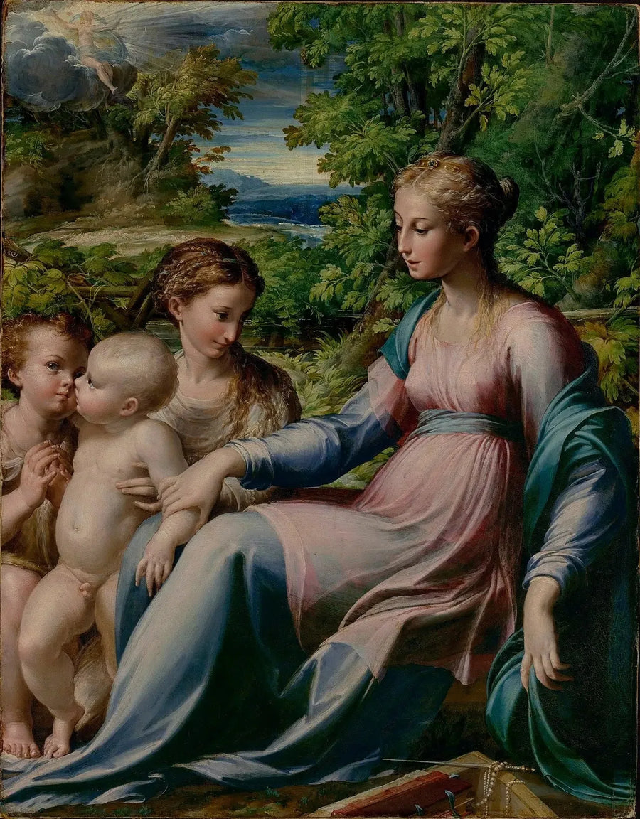 Jungfrau mit Kind mit Johannes dem Täufer und Maria Magdalena - Parmigianino