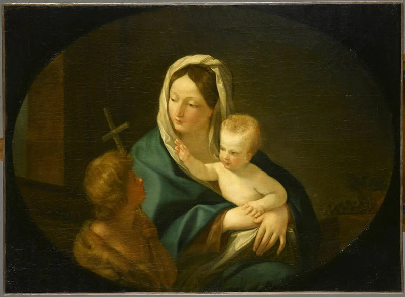Jungfrau mit Kind und Johannes dem Täufer - Guido Reni