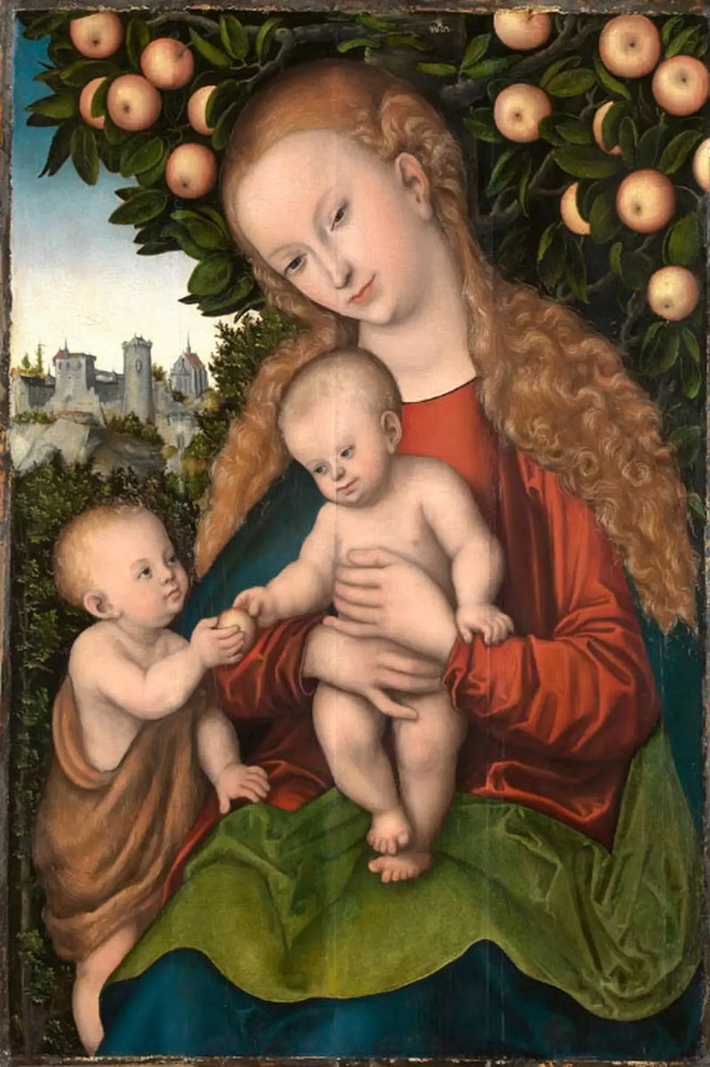 Jungfrau mit Kind und Johannes dem Täufer - Lucas Cranach der Ältere