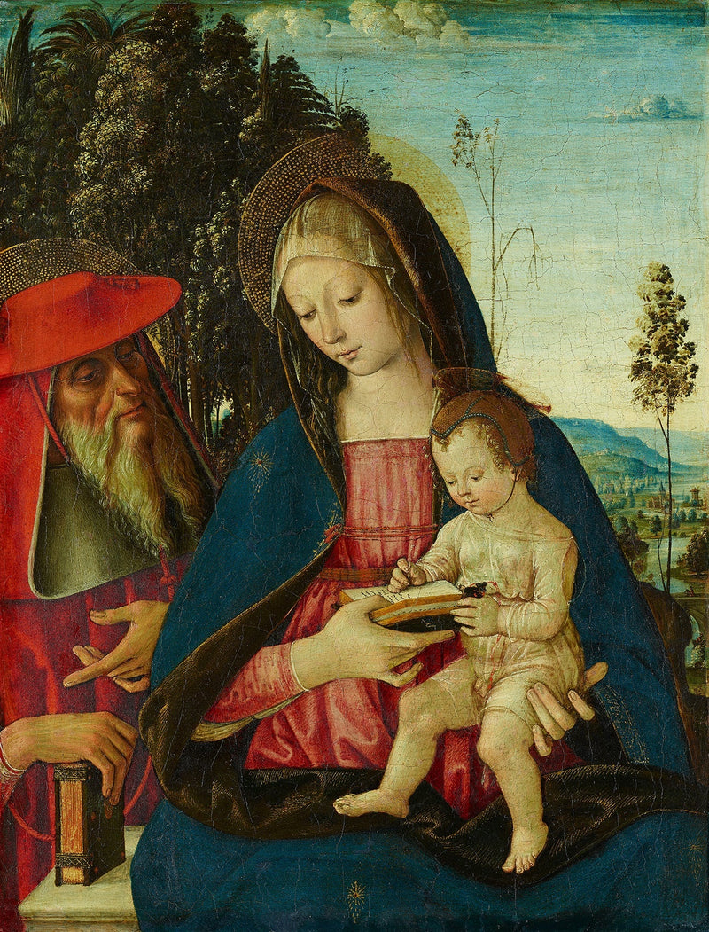 Jungfrau mit Kind und heiliger Hieronymus - Pinturicchio