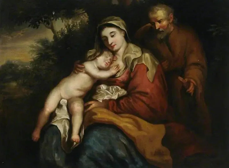 Jungfrau mit Kind mit heiligen Joseph - Antoine van Dyck