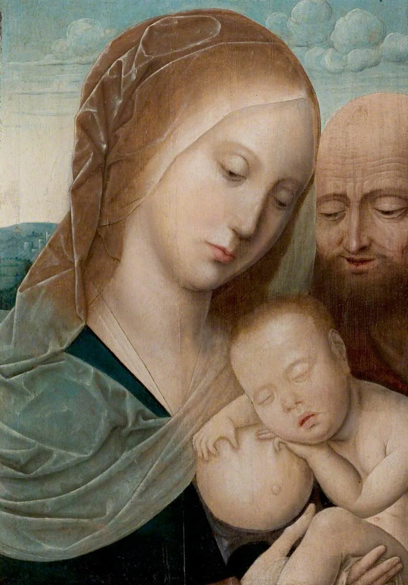 Jungfrau mit Kind und heiligen Joseph - Joos van Cleve