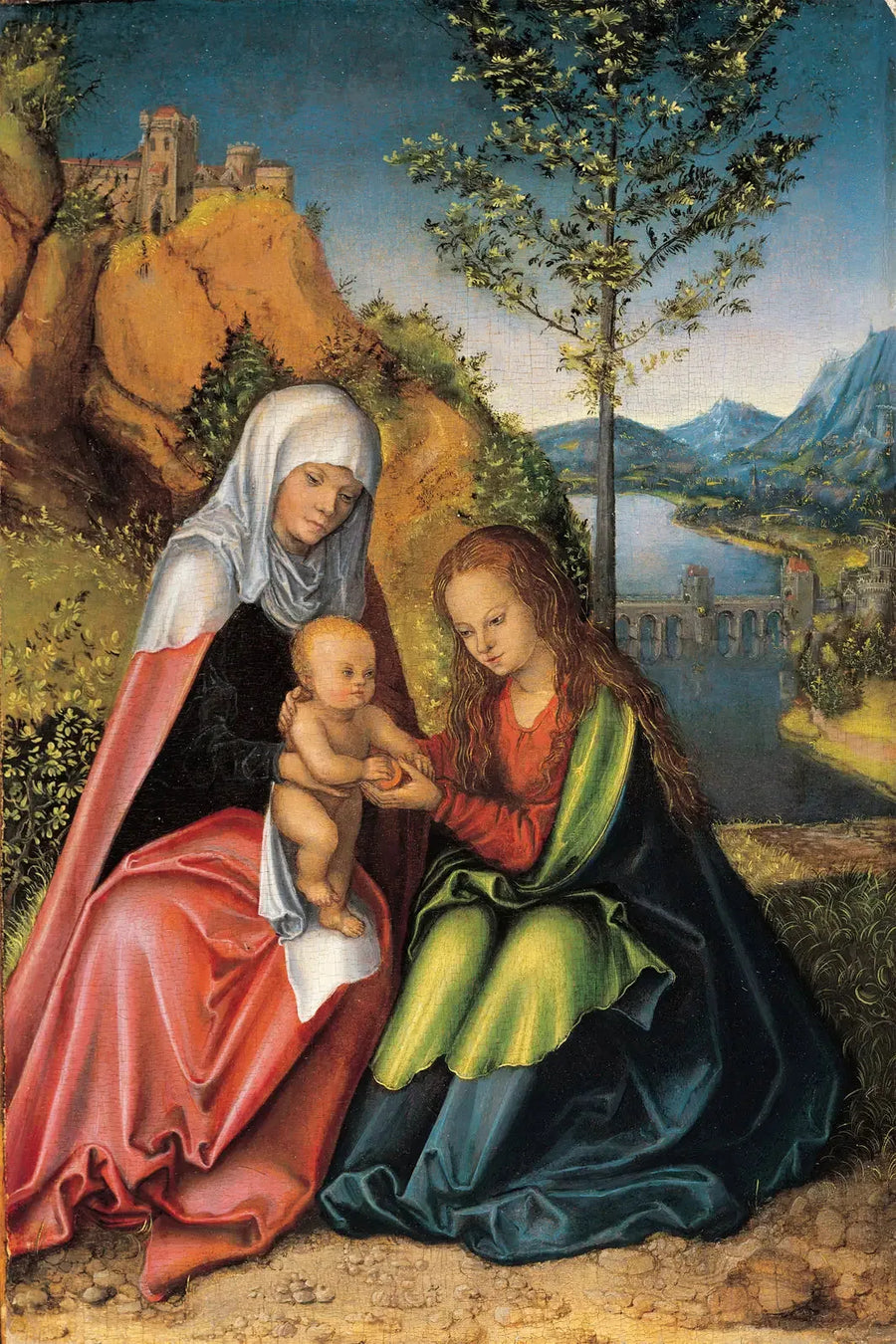 Jungfrau mit Kind und heiliger Anna - Lucas Cranach der Ältere