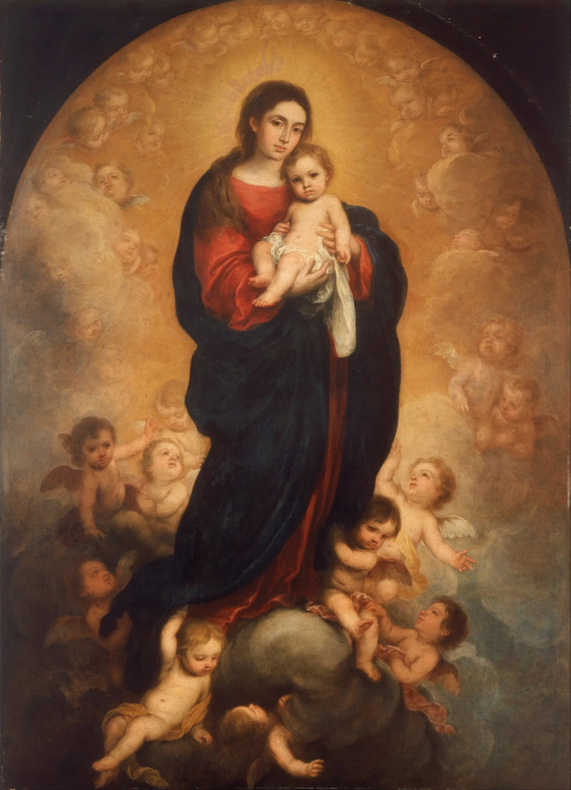 Jungfrau mit Kind in Herrlichkeit - Bartolomé Esteban Murillo