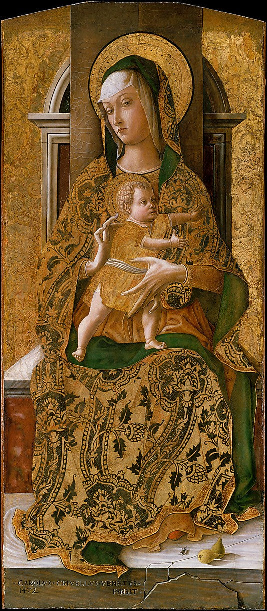 Jungfrau mit Kind in Majestät - Carlo Crivelli