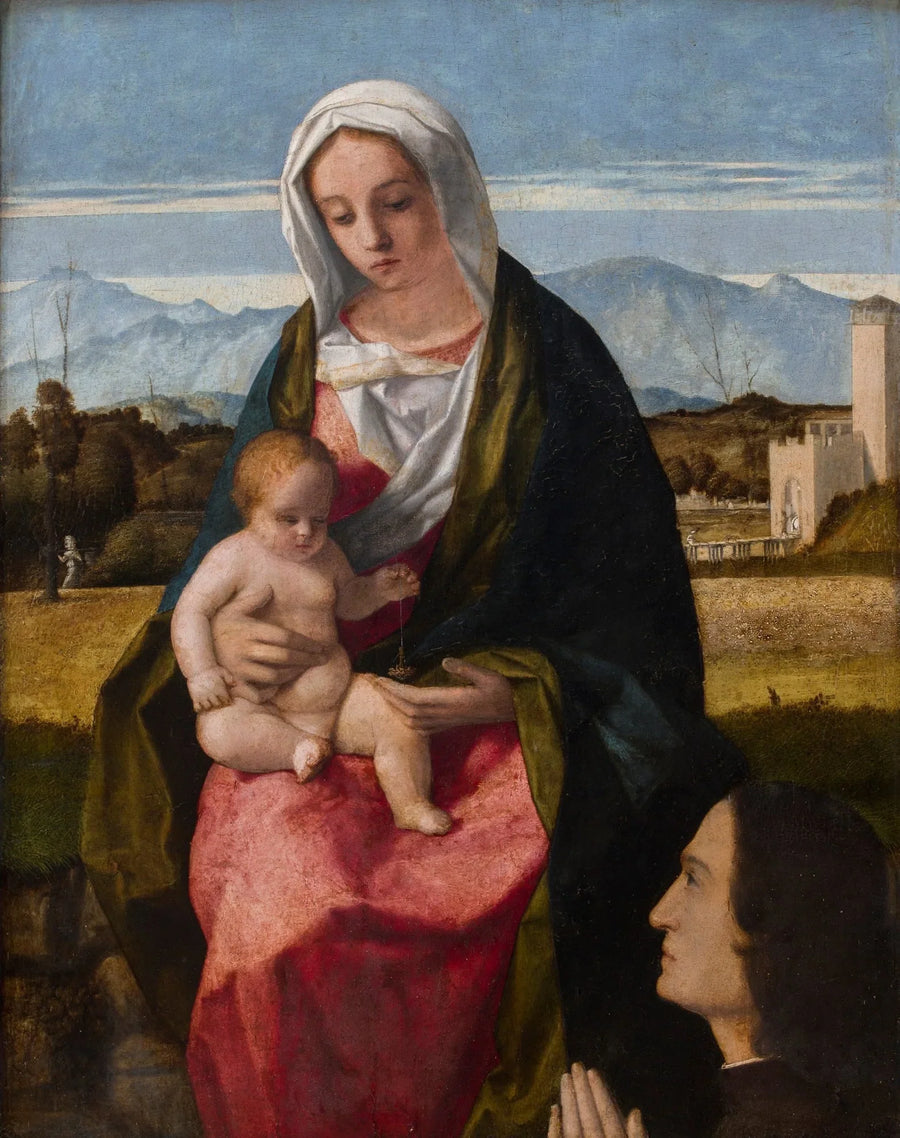 Jungfrau mit Kind und Spender - Giovanni Bellini