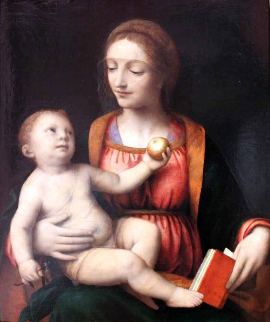 Jungfrau mit Kind und Apfel - Bernardino Luini