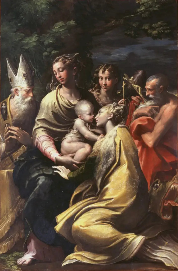 Jungfrau mit Kind und Heiligen - Parmigianino