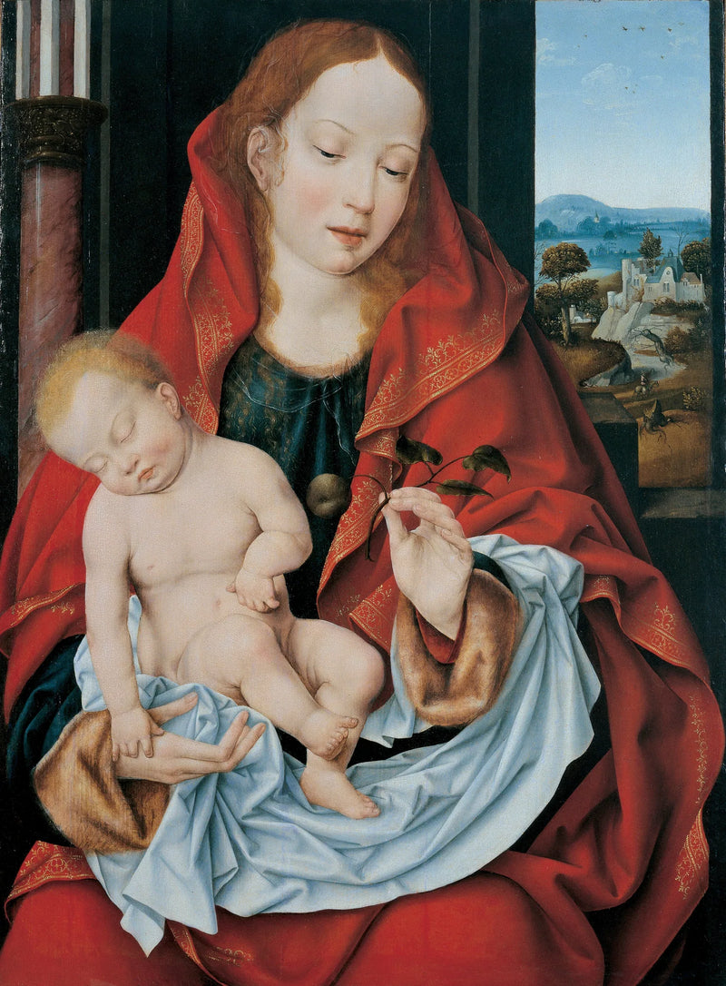Jungfrau mit Kind (Genua) - Joos van Cleve