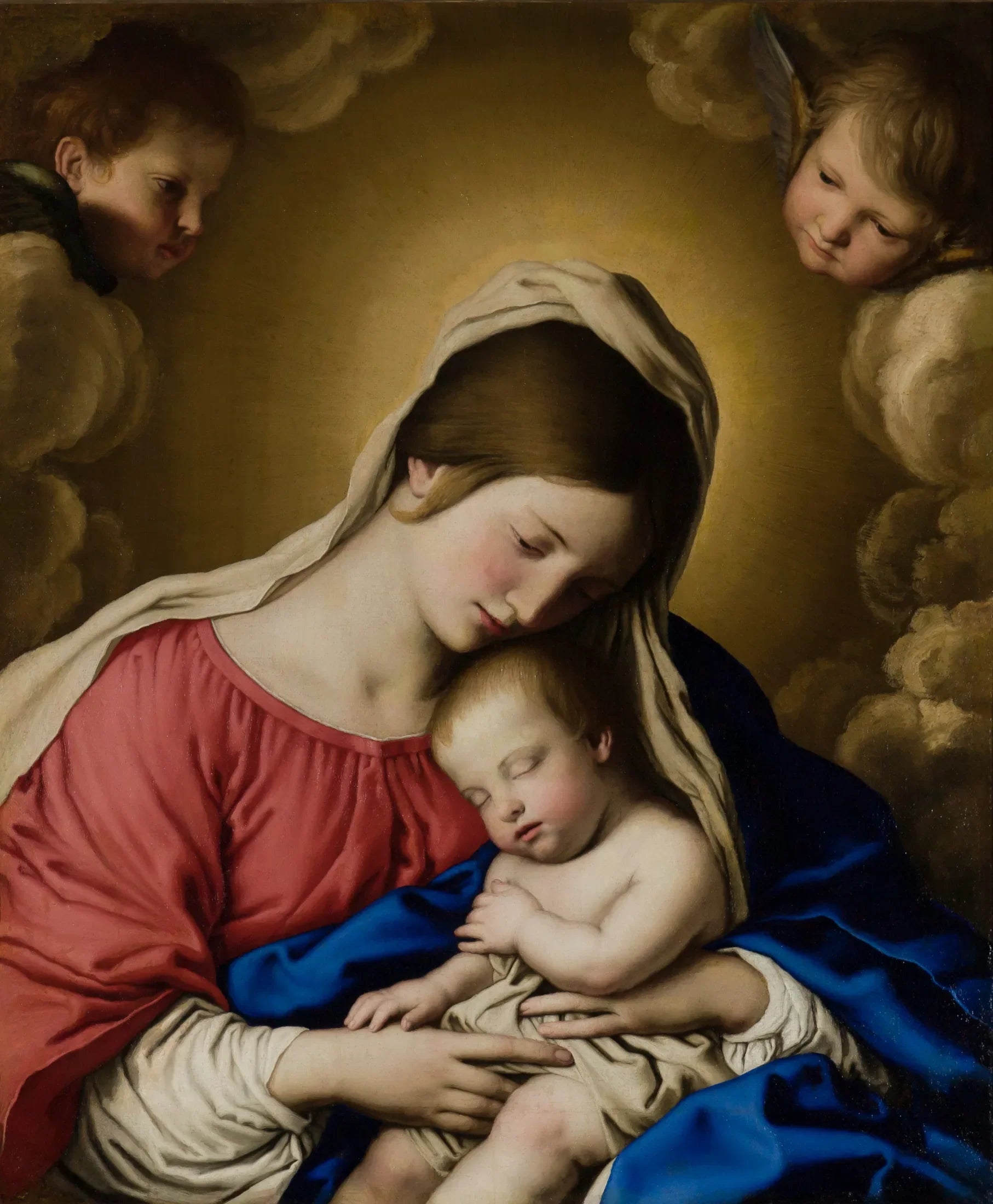 Vierge à l'Enfant - Giovanni Battista Salvi image 1 reproduction de peinture à l’huile