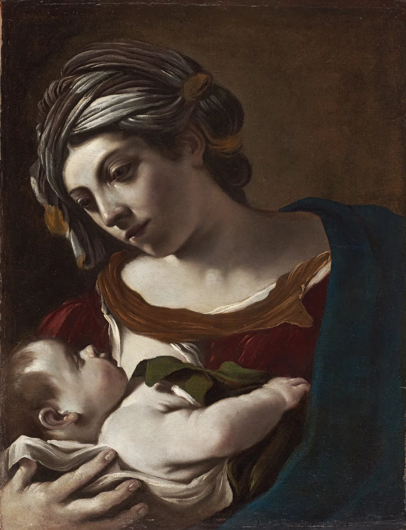 Jungfrau mit Kind - Guercino