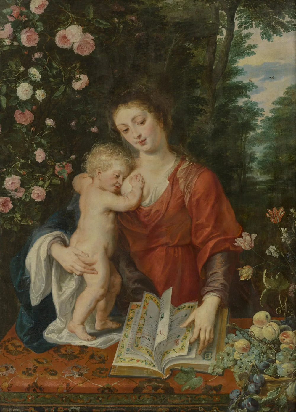 Vierge à l'Enfant - Jan Brueghel le Jeune image 1 reproduction de peinture à l’huile
