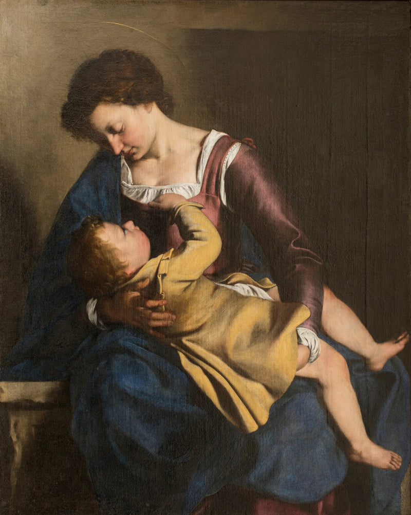Jungfrau mit Kind - Orazio Gentileschi