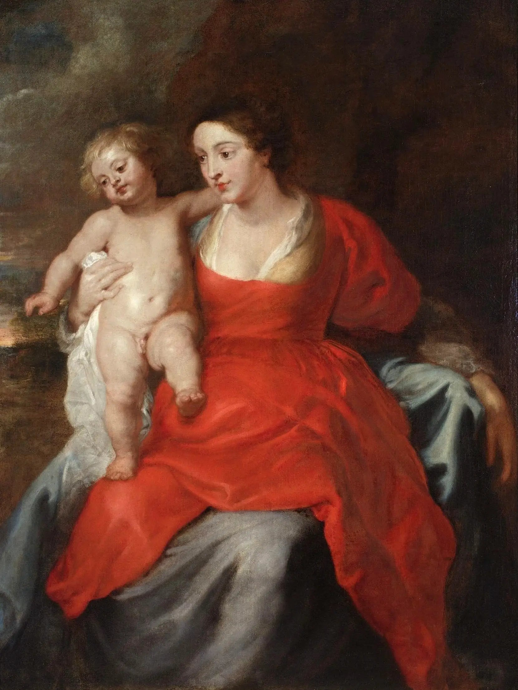 Vierge à l'Enfant - Peter Paul Rubens image 1 copie peinte à la main à l’huile