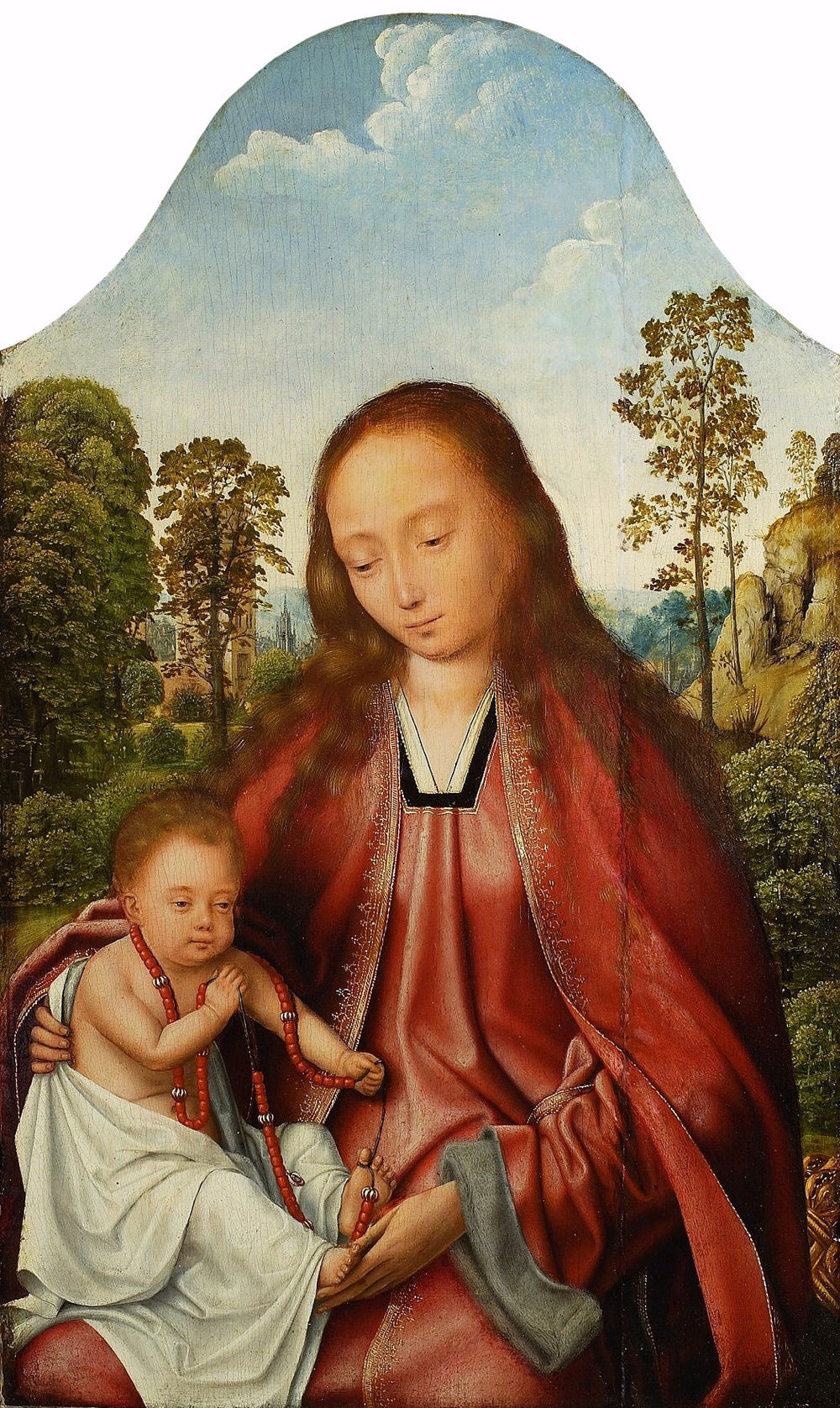 Vierge à l'Enfant - Quentin Metsys image 1 copie de tableau peinte à la main