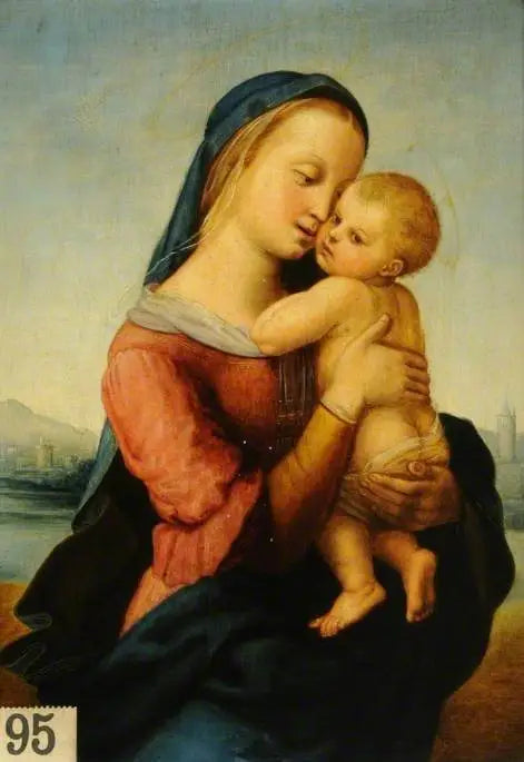 Vierge à l'Enfant - Raphaël Sanzio image 1 reproduction de peinture à l’huile