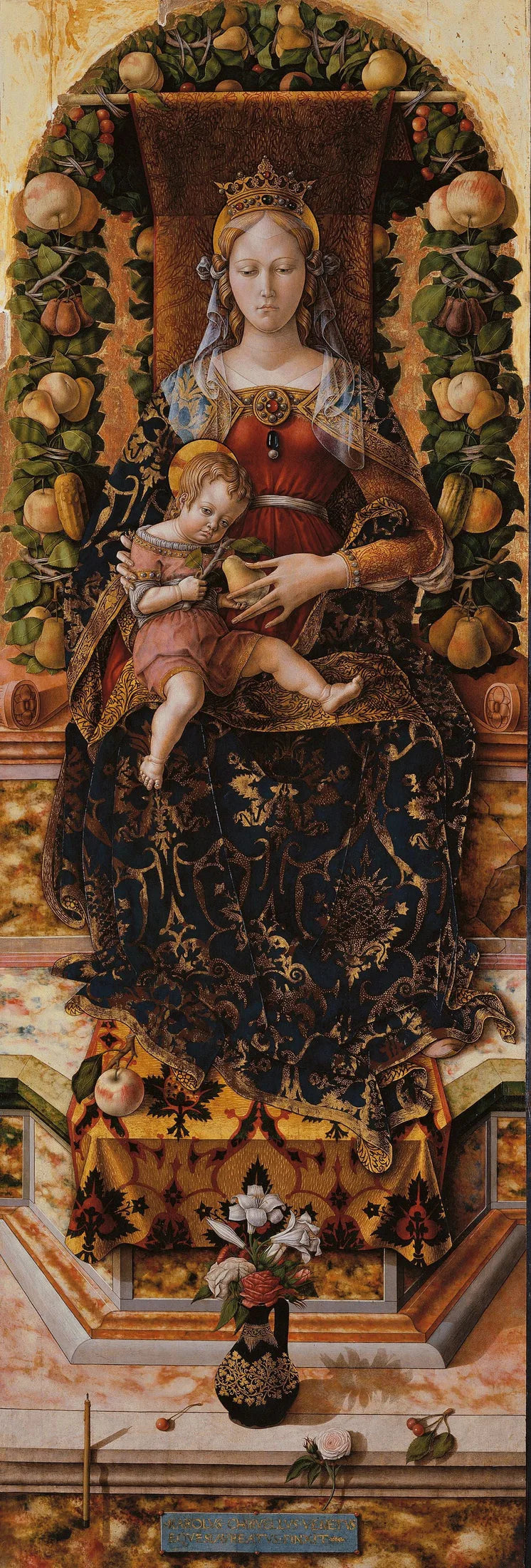 Jungfrau mit Kerze - Carlo Crivelli