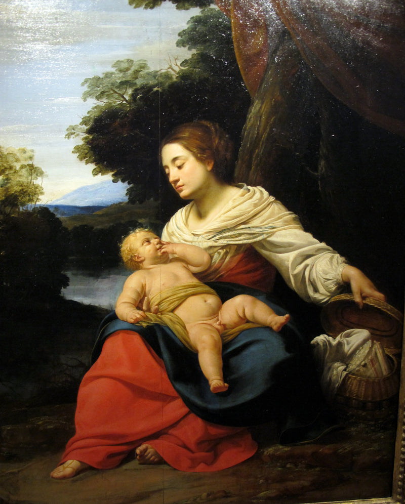 Jungfrau mit Korb - Simon Vouet