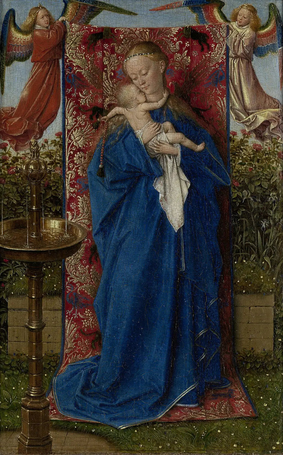 Jungfrau an der Fontaine - Jan van Eyck