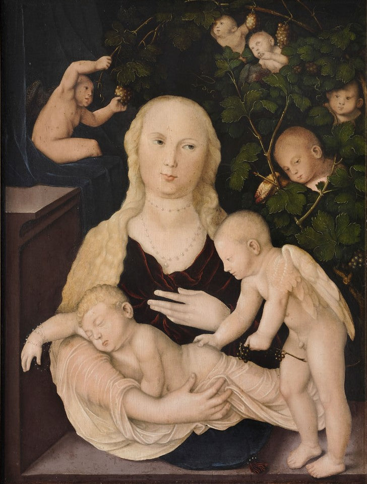 Jungfrau an der Weinlaube - Hans Baldung Grien
