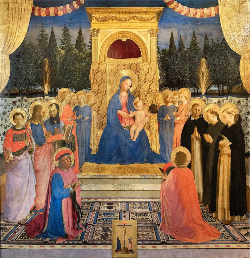 Jungfrau mit Kind mit Heiligen - Fra Angelico
