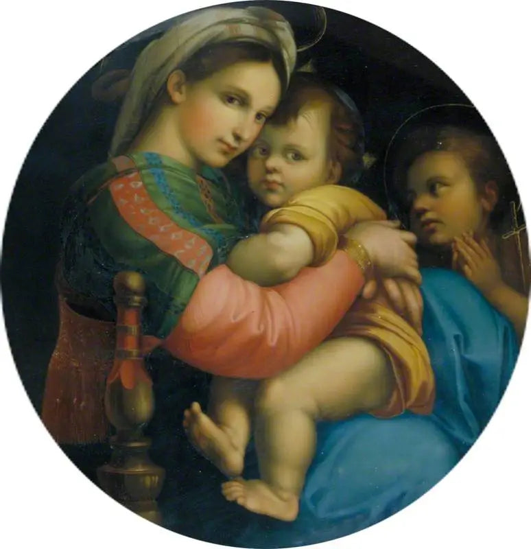 Jungfrau mit Kind (Madonna della Seggiola) - Raphael Sanzio