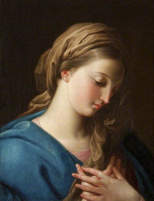 Vierge Annonciatrice - Pompeo Batoni image 1 copie de tableau peinte à la main