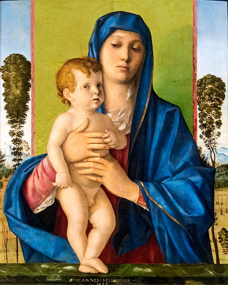 Jungfrau mit Bäumchen - Giovanni Bellini