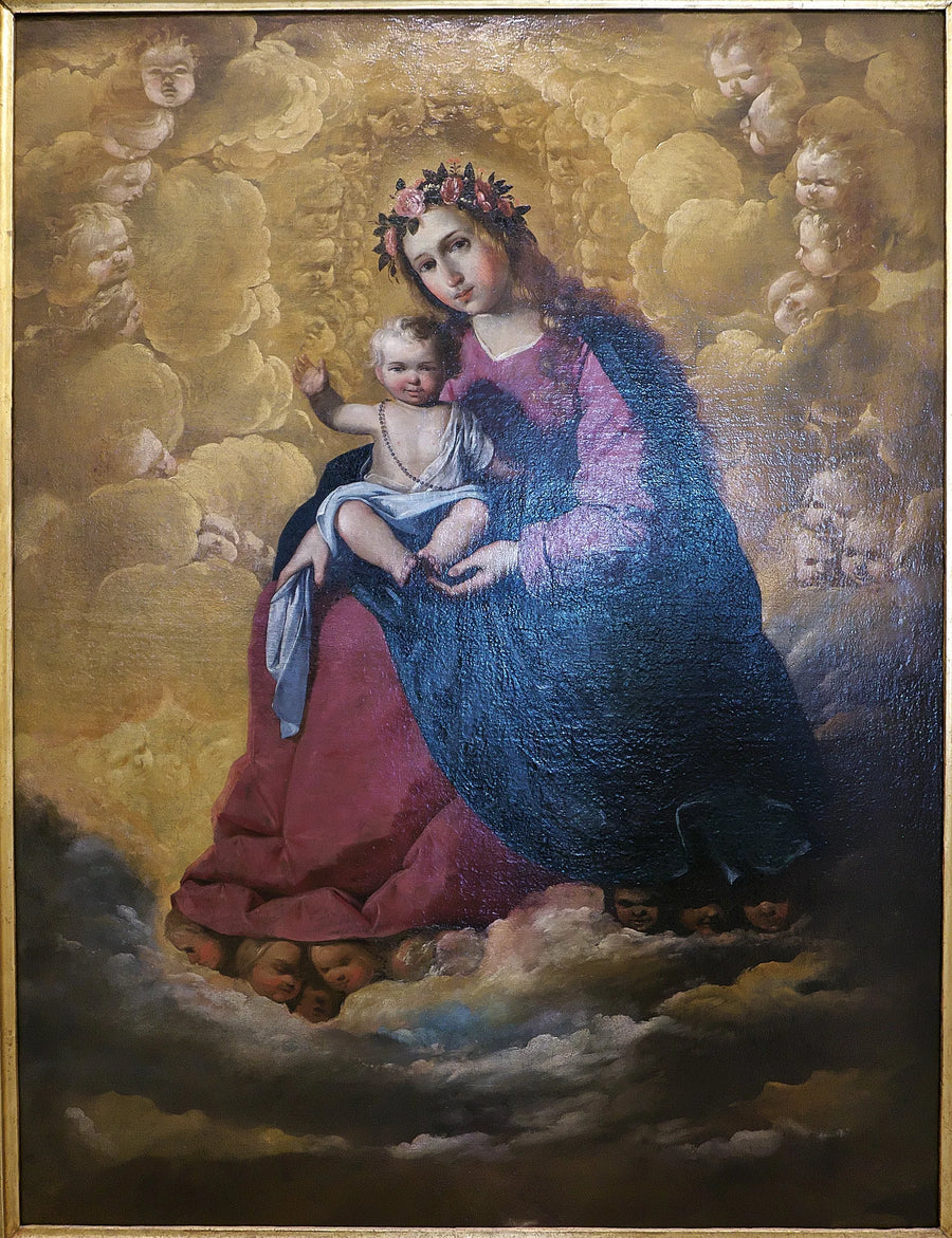Rosenkranzjungfrau - Francisco de Zurbarán