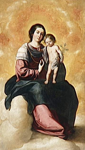 Vierge du Rosaire - Francisco de Zurbarán image 1 tableau peint à l’huile sur toile