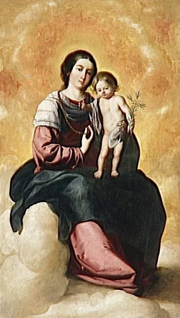 Jungfrau des Rosenkranzes - Francisco de Zurbarán